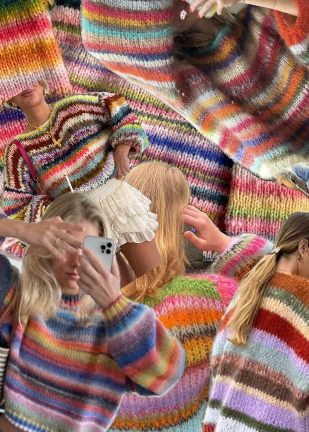 Fuzzy Striped Sweater