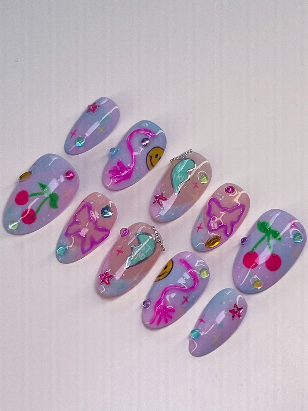Intricate Custom Press-on Nail Set