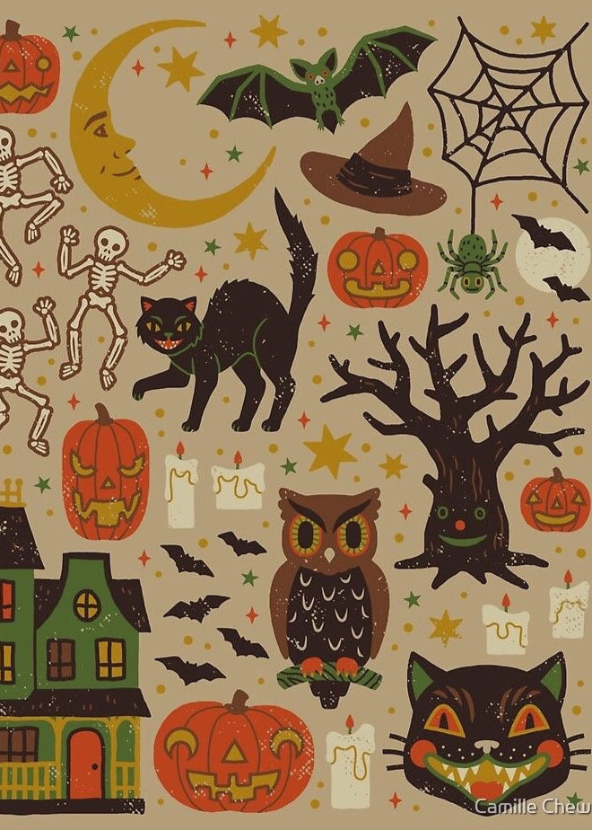 Vintage Halloween Stickers